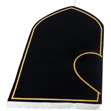 Couple Prayer Rug Set Thick Flannel Muslim Mat with Heart