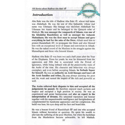 100 Stories About Hadhrat Abu Bak By Shaikh Muhammad Siddique Manshawi
