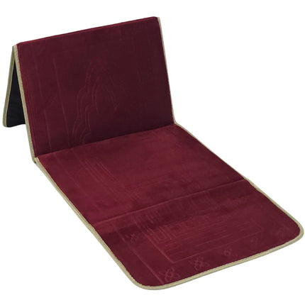 Prayer Rug with Back Support Foldable Meditation Floor Chair