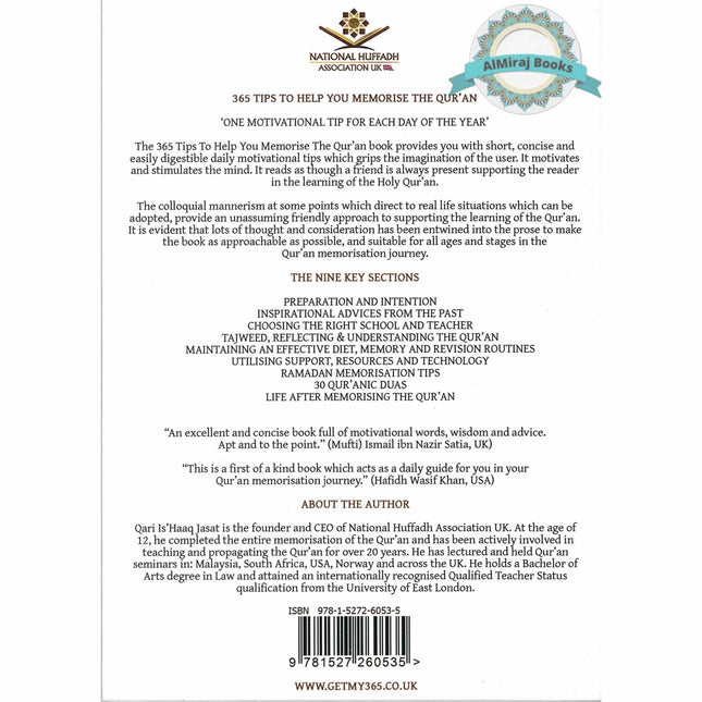 365 Tips To Help You Memorise The Quran By Ishaaq Jasat