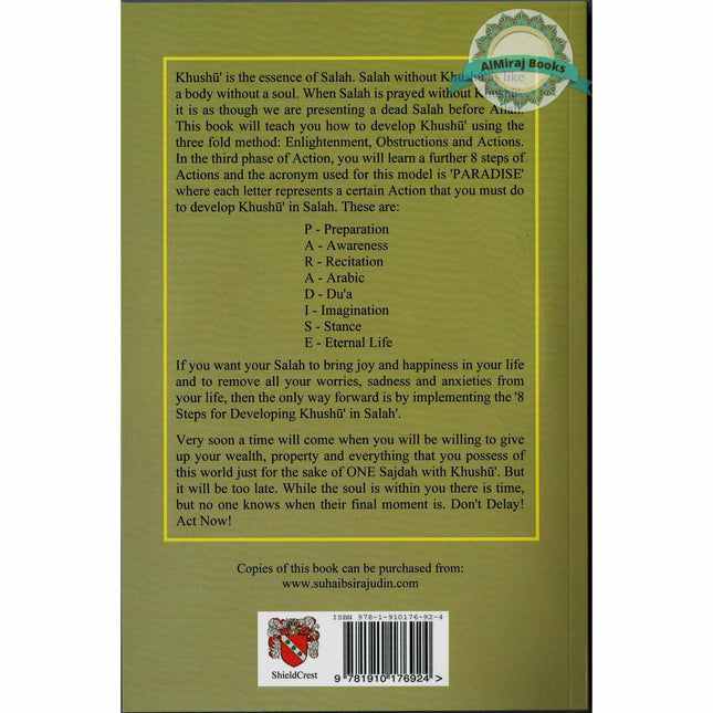 8 Steps For Developing Khushu’ In Salah(Book Includes 2 Audio Cds) By Suhaib Sirajudin