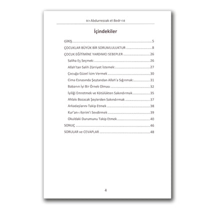Islam’da Çocuk Eğitimi by Abdurrezzak el bedr (Turkish language)