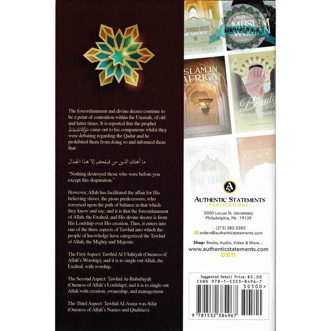 A Treatise Regarding the Divine Decree and Foreordainment By Shaykh Muhammad Al-Uthaymin