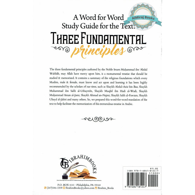 A Word For Word Study Guide For The Text: Three Fundamental Principles By Imam Muhammad 'Abdul-Wahhab