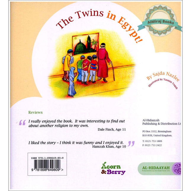 Acorn and Berry Book 3 The Twins in Egypt By Sajda Nazlee