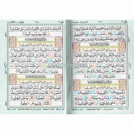 AL Quran Al Kareem With Color Coded Tajweed Rules