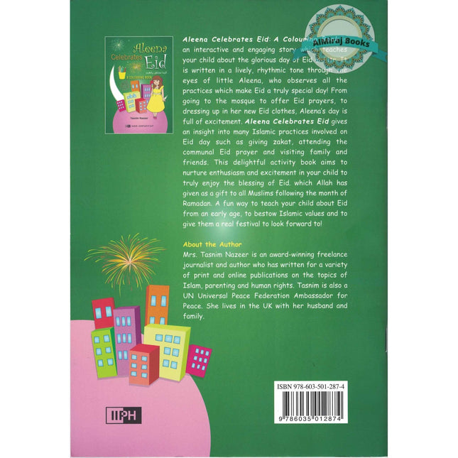 Aleena Celebrates Eid (Colouring book) By Tasnim Nazeer