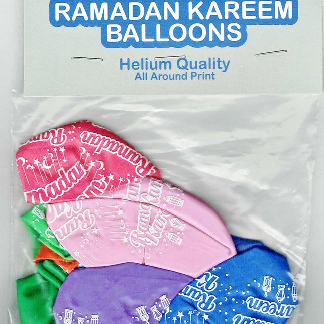 Ramadan Kareem Balloons (Pk of 10) Iftar Party Decor Eid Gifts Children Balloon