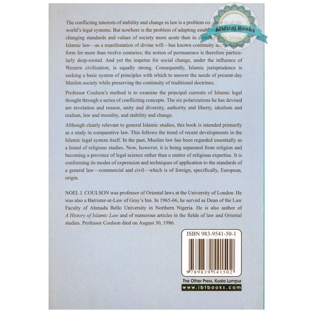 Conflicts and Tensions in Islamic Jurisprudence By Noel J Coulson
