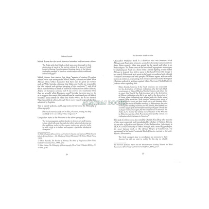 Defining Legends-An Analysis of Afrocentric Writings Against Islam By Abdulhaq Al-Ashanti