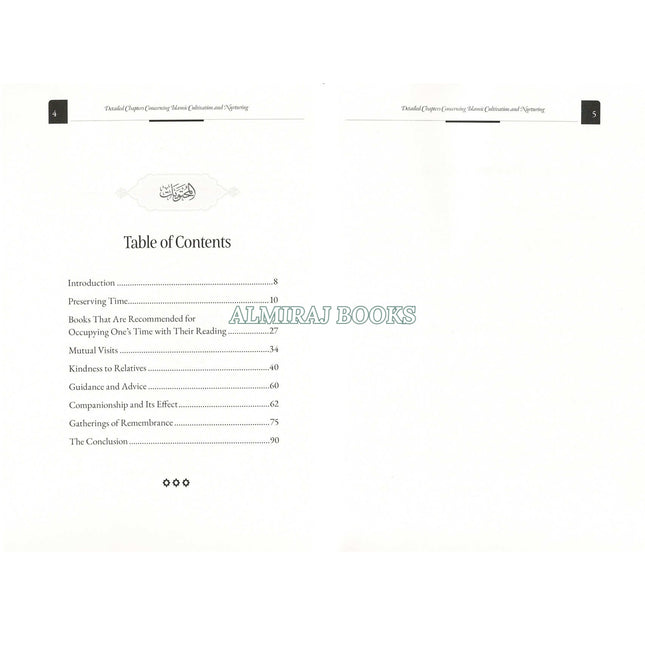 Detail Chapters Concerning Islamic Cultivation and Nurturing, 9798898606831