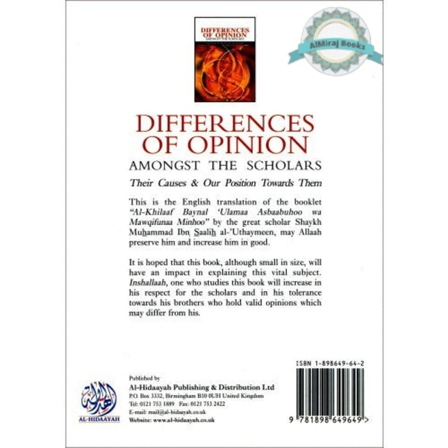 Differences of Opinion Amongst the Scholars By Shaikh Muhammed al-Uthaymeen