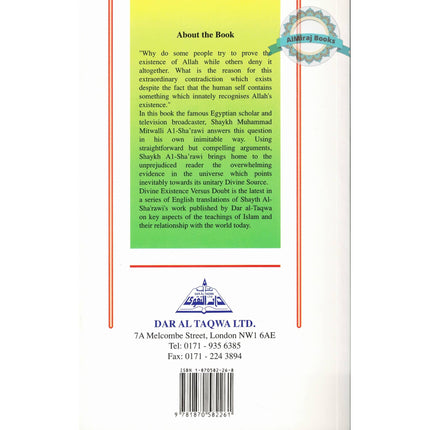 Divine Existence (Versus Doubt) By Shaykh Muhammad M. Al-Sha'rawi