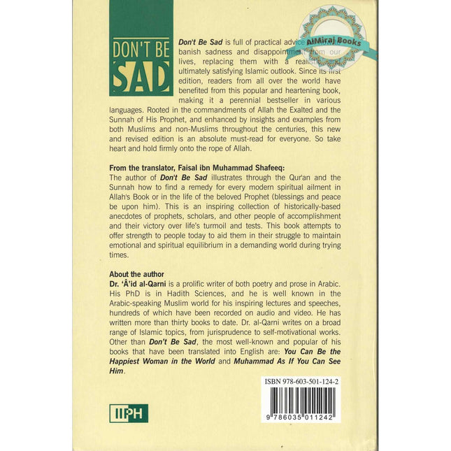 Don't Be Sad By Aaidh ibn Abdullah al-Qarni (Paperback) By Dr. Aaidh Ibn Abdullah al-Qarni