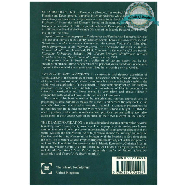 Essays in Islamic Economics By M. Fahim Khan
