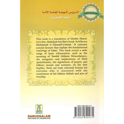 Essential Lessons for Every Muslim By Abdul Aziz bin Abdullah bin Baz