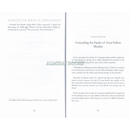 Etiquette and Morals of Companionship