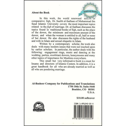 Fiqh of Marriage in the Light of the Quran and Sunnah By Saalih ibn Ghaanim al-Sadlaan
