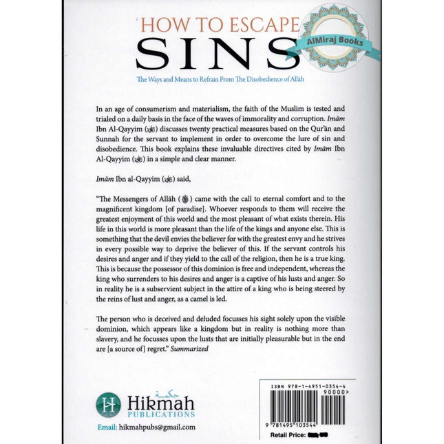 How To Escape Sins (Based on the words of Imam Ibn Al-Qayyim) By Shaykh Abdur Razzaq Al-Abbaad