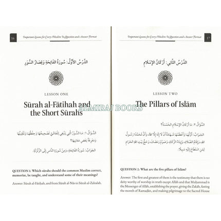 Important Lessons for Every Muslim in Question and Answer Format, 9798898602840