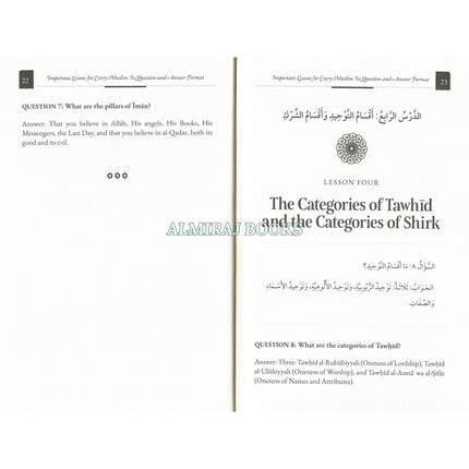 Important Lessons for Every Muslim in Question and Answer Format, 9798898602840