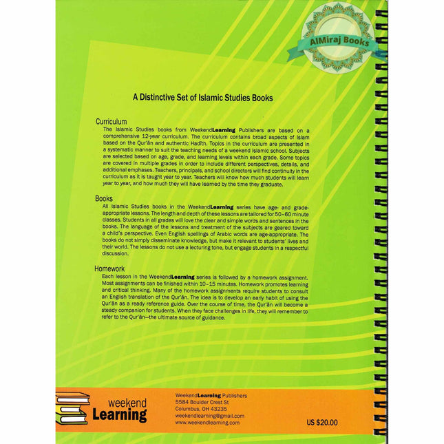 Islamic Studies Level 7 Teacher’s Manual (Teacher’s Edition) (Weekend Learning Series) By Husain A.Nauri and Mansur Ahmad