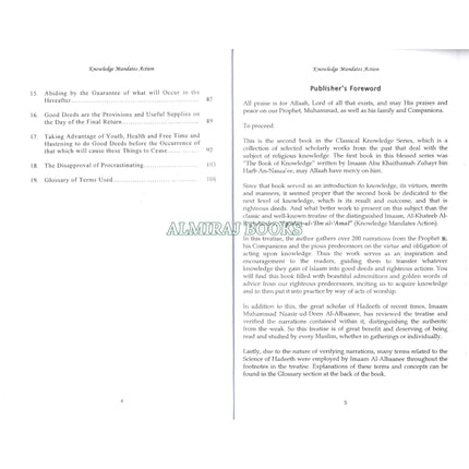 Knowledge Mandates Action By Imaam Al-Khateeb Al-Baghdaadee
