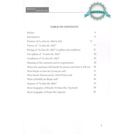 Meaning of La Ilaha Illa Allah Its Prerequisite and Its Impacts on the Individual and the Society By Dr. Fawzan Bin Salen Bin Fawzan