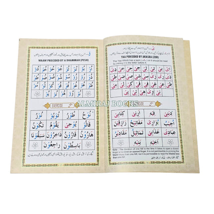 Noorani Qaida Color Coded Urdu-English-Arabic