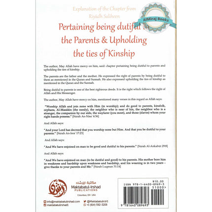 Explanation Of The Chapter From Riyaadh Saliheen: Pertaining Being Dutiful To The Parents