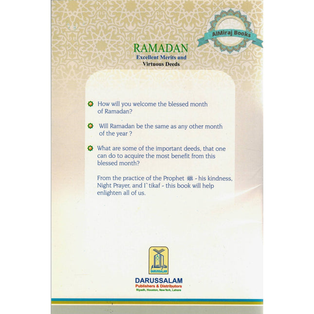 RAMADAN Excellent Merits and Virtuous Deeds By Hafiz Salahuddin Yusuf