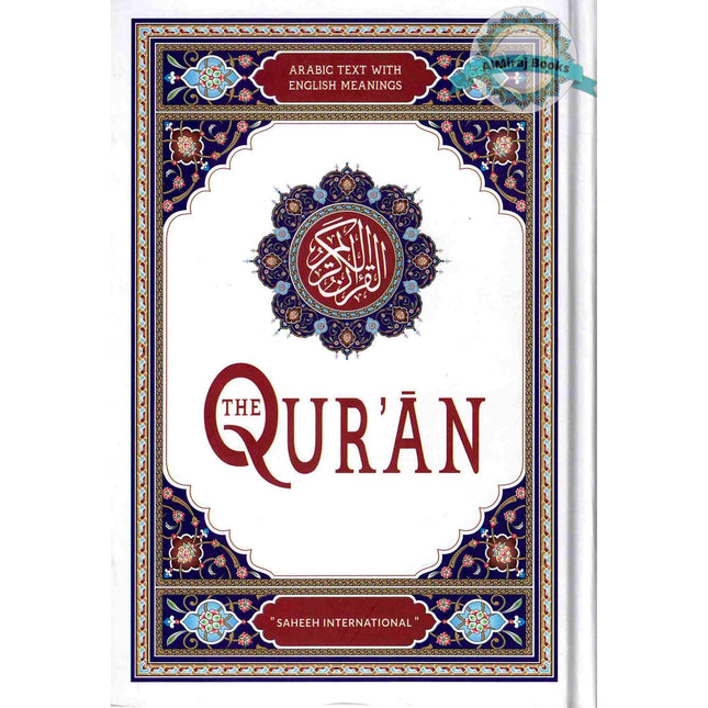 Saheeh International Quran( Arabic Text with English Meanings) Medium Hard cover