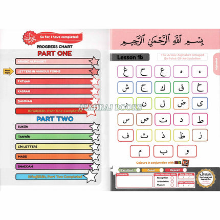 Simple Steps in Qur'an Reading- Qa'idah Part 1 2 S/C