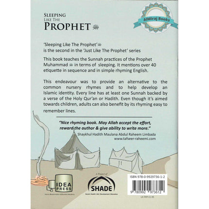 Sleeping Like the Prophet 40 Prophetic Traditions in Poetic English By Moin Uddin Khan