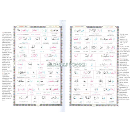 Study The Noble Quran Word-for-Word (Full Color in One Vol) By Dr. Muhsin Khan & Dr. Taqi-ud-Din Al-Hilali