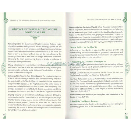 Tadabbur of the Righteous: Reflection on the Verses of the Noble Quran