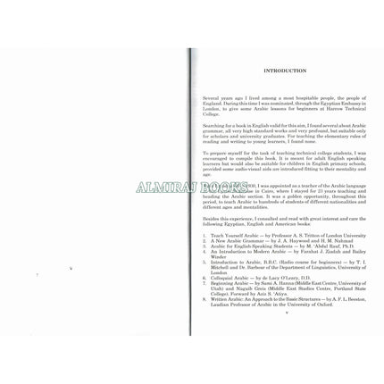 Teach Yourself Arabic Rules of Redaing & Writing By A. T. Ayyad