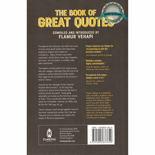 The Book of Great Quotes (Gems from Abu Bakr, Umar, Uthman & Ali) By Flamur Vehapi