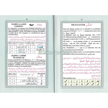 The Holy Quran with Colour Coded Tajweed Rules Medium Size