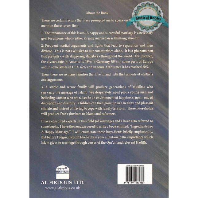 The Ingredients for a Happy Marriage By Sheikh Nasir Al-Omar