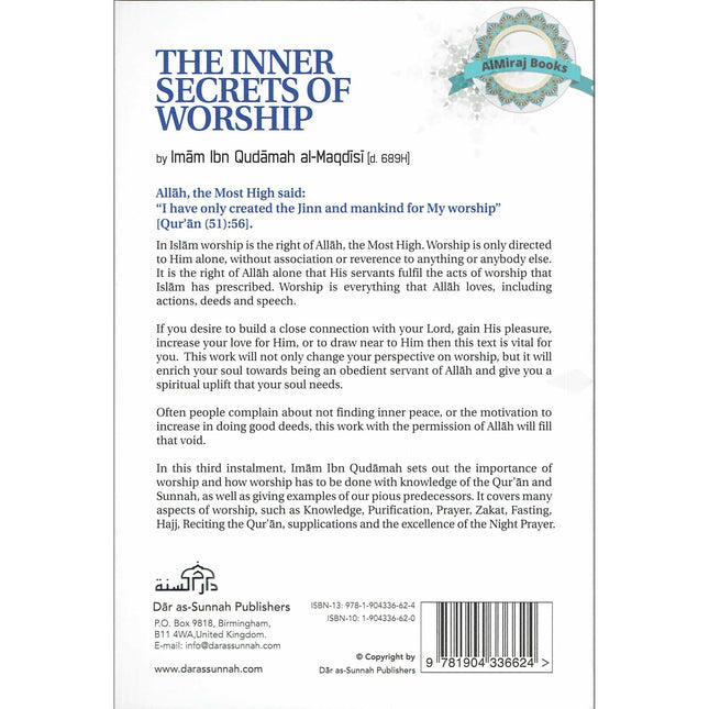 The Inner Secrets Of Worship By Imam Ibn Qudamah Al-Maqdisi