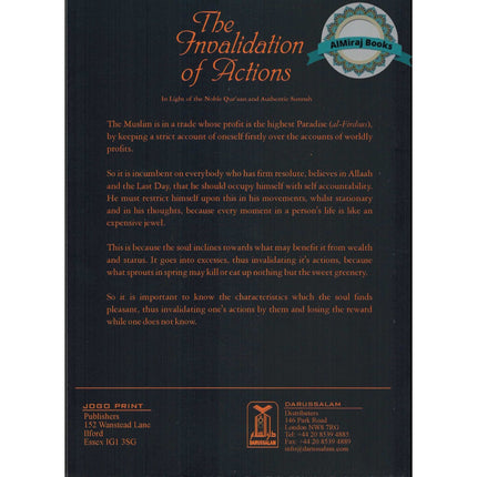 The Invalidation of Actions By Shaykh Saleem ibn Eid Al-Hilaali