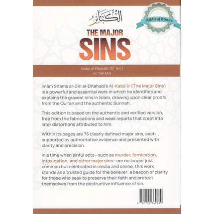 The Major Sins By Imam al-Dhahabi(d.748 AH)