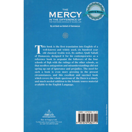The Mercy in the Difference of the Four Schools of Islamic Law By Al-Qadi As Safadi