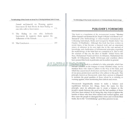 The Methodology Of Ahlus Sunnah Wal-Jamaa'ah On Criticizing Individuals, Books & Groups By Shaykh Rabee Bin Haadee Al-Madkhalee