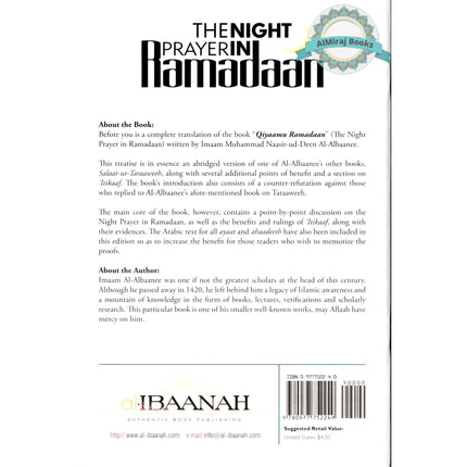 The Night Prayer In Ramadaan By Imaam Muhammad Naasir ud Deen al Albaanee