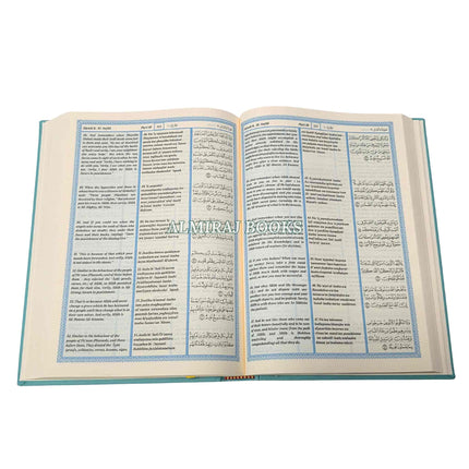 The Noble Quran: Transliteration in Roman Script with Arabic Text and English (Rainbow Colors) King Fahad Style