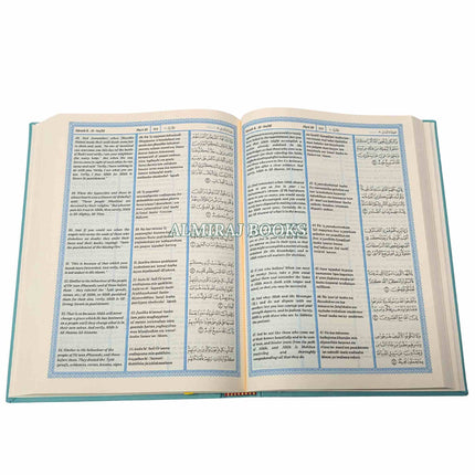 The Noble Quran: Transliteration in Roman Script with Arabic Text and English (Rainbow Colors) King Fahad Style