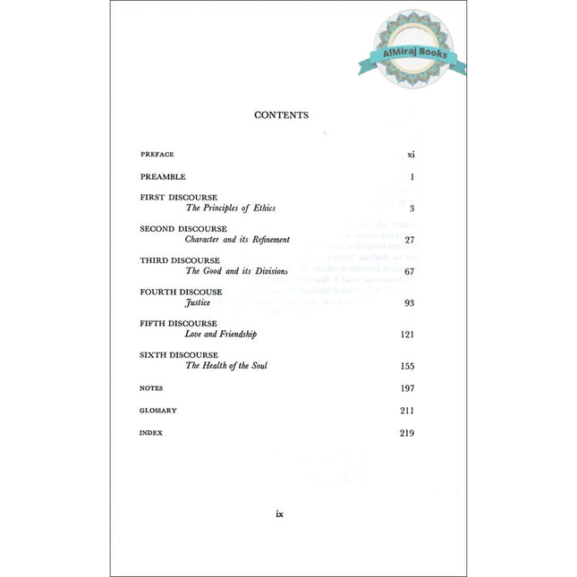 The Refinement of Character : An English translation of Tahdhib al-Akhlaq By Ahmad Ibn Muhammad al Miskawayh