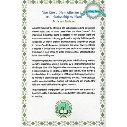 The Rise of New Atheism and Its Relationship to Islam by Jamaal Zarabozo